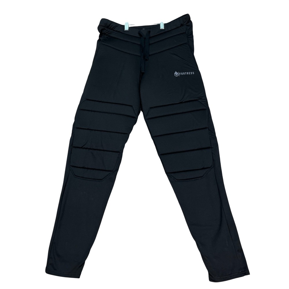 Fortress All Weather Gear Pants Mens Medium Black Thermal Padded Base Layer EUC